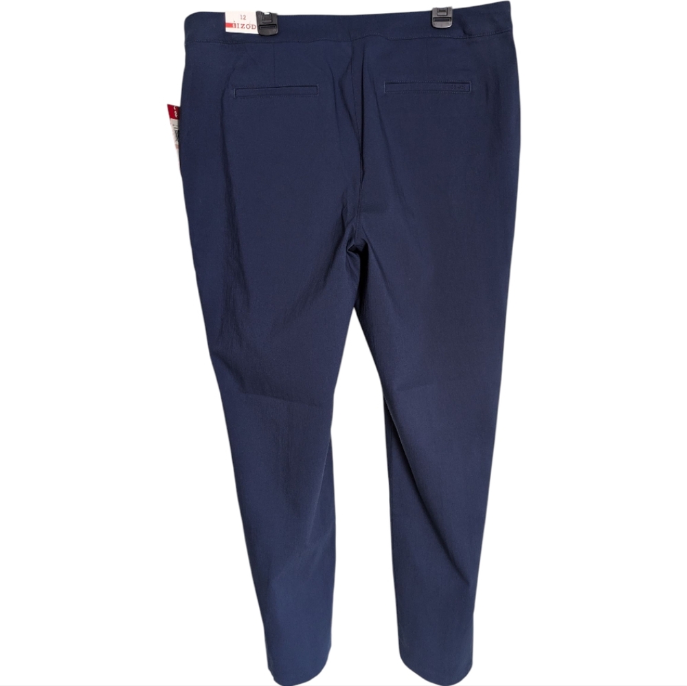 Izod Women's Navy Blue Stretch Dress Pants Size 12 NWT - Picture 8 of 16